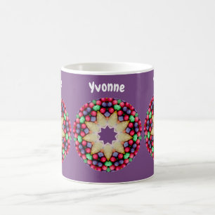 YVONNE ~ Personalised Easter Candy Pattern Coffee Mug