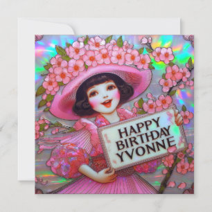 YVONNE ~ Queen of the blossom ~ Flat Card