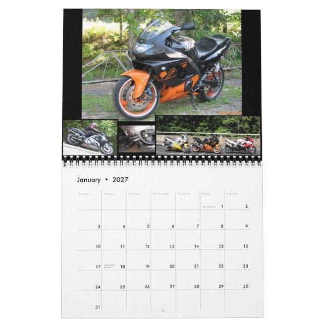 YZF600R.com 08-09 Calendar (Jan 2027)