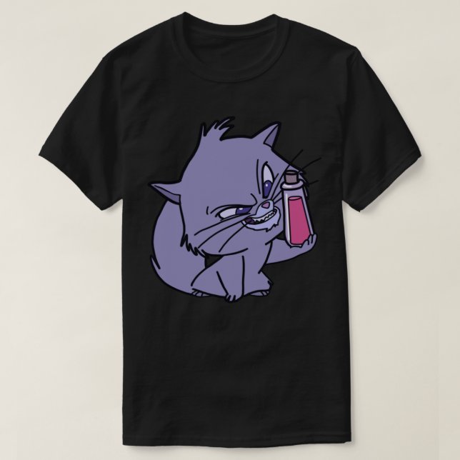 Yzma Cat With Poison Bottle Classic T-Shirt (Design Front)