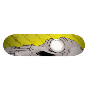 Z10 Skull Board Yellow Skateboard