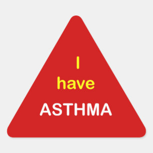 z3 - I have ASTHMA. Triangle Sticker