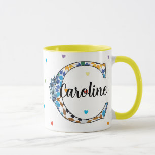 Z8-C Monogram Mug – Geometric & Floral Elegance
