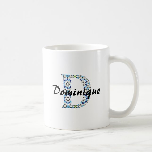 Z-7 Geometric Letter D Mug (Right)