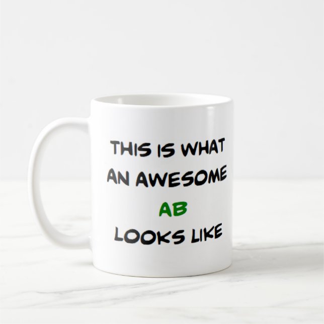 z ab, awesome coffee mug (Left)