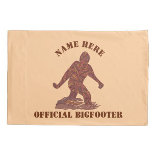 Z Bigfoot Walking Sasquatch Official Bigfooter Pillowcase