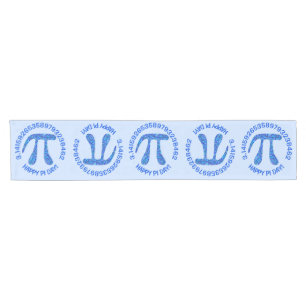 Z Blue Pi Symbol Math Geek Happy Pi Day Pattern Short Table Runner
