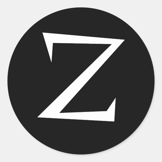 Z CLASSIC ROUND STICKER (Front)