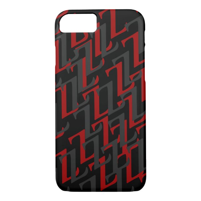 Z create your own initial pattern Case-Mate iPhone case (Back)