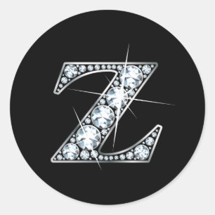 "Z" Diamond Bling Sticker
