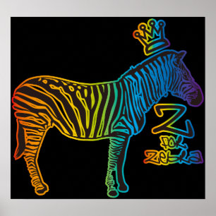 Z for Zebra Poster