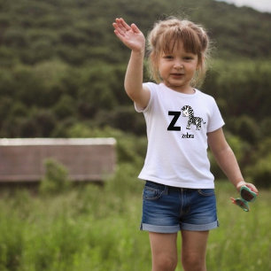 Z is for Zebra: Adorable Alphabet Toddler T-Shirt