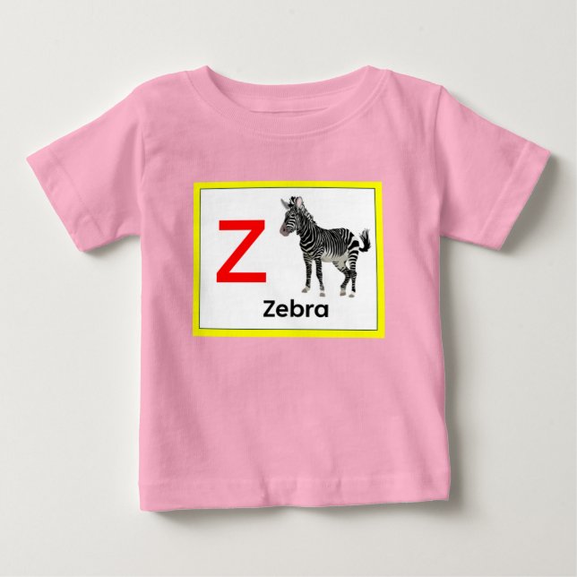 Z is for Zebra Baby T-Shirt (Front)