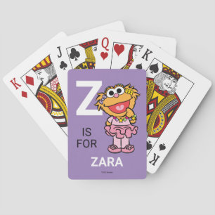 Z is for Zoe   Add Your Name Playing Cards