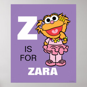 Z is for Zoe   Add Your Name Poster