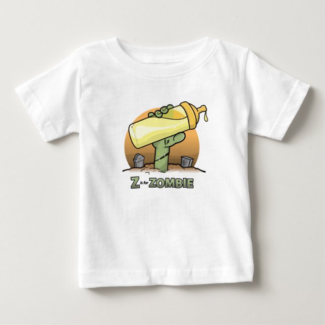 "Z" is for Zombie "Bottle" Infant T-Shirt (Front)