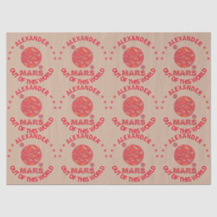 Z Mars The Red Planet Space Geek Solar System Fun Tissue Paper