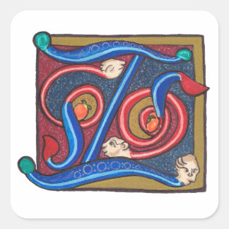 Z - MINIATURE SQUARE STICKER