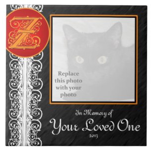 Z Monogram "In Memory of Your Loved One" Tile
