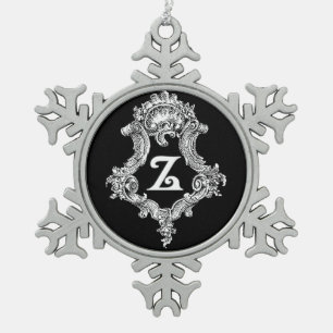 Z Monogram Initial Ornament