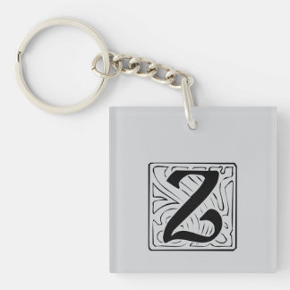 Z Monogramm schwarz Key Ring