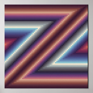 Z pattern poster