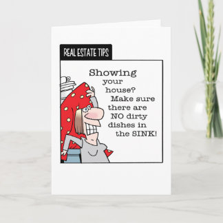 Z-Real Estate Tips Greeting Card