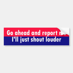 Z_report_me Bumper Sticker