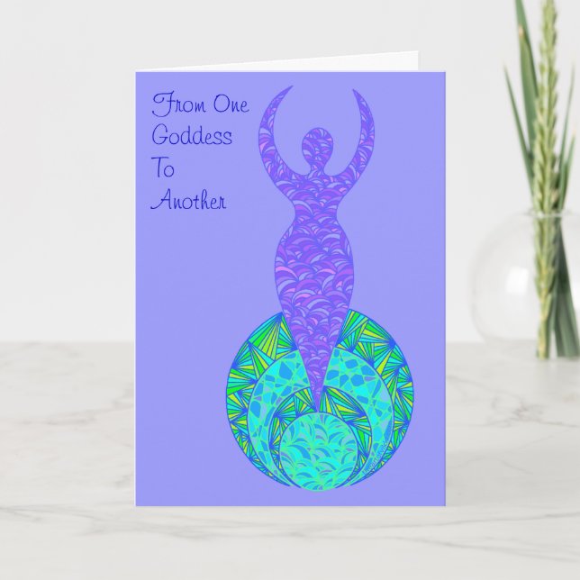 Z The Goddess You Amaze Me Greeting Card (Front)