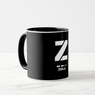 Z(Zulu) NATO Phonetic Alphabet & Morse Code Mug
