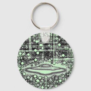 Zaade 12 Flying Saucer Key Ring