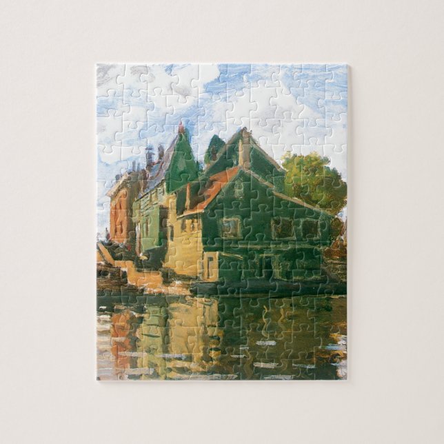Zaandam, Canal by Claude Monet Jigsaw Puzzle (Vertical)