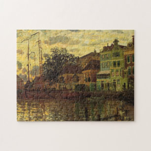 Zaandam The Dike Evening Monet Fine Art Jigsaw Puzzle