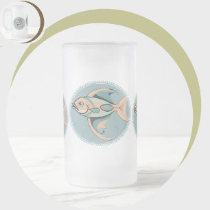Zabaglionez Frosted Glass Beer Mug
