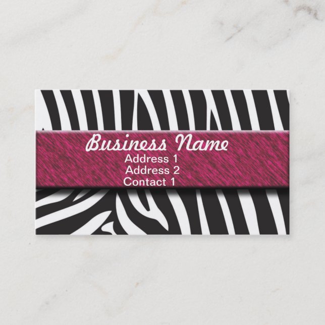 Zabra Business Card (Front)