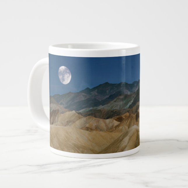 Zabriskie Point | Death Valley National Park Large Coffee Mug (Front Left)