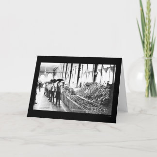 Zacatecas, Mexico Food Market 1904 Card