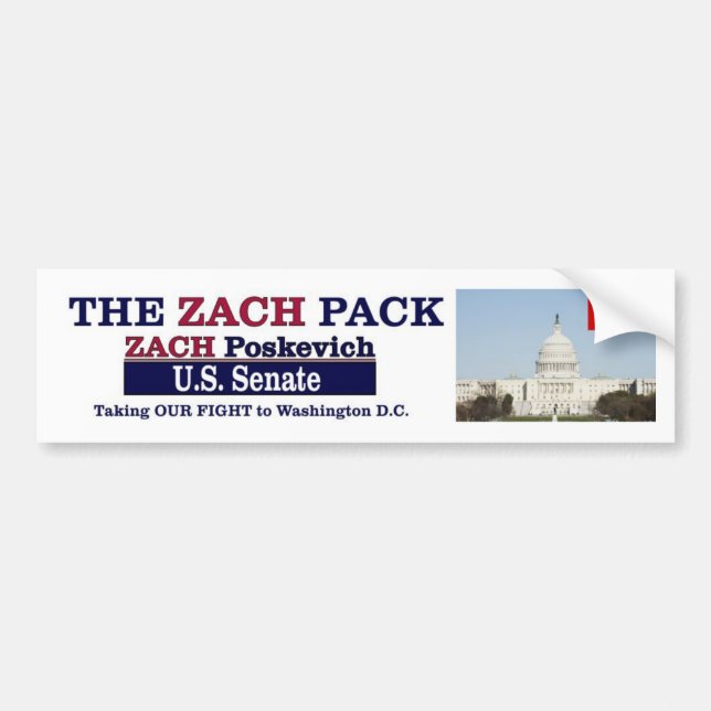 Zach Pack bumper Stickers! Sticker (Front)