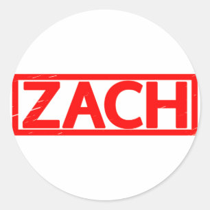 Zach Stamp Classic Round Sticker