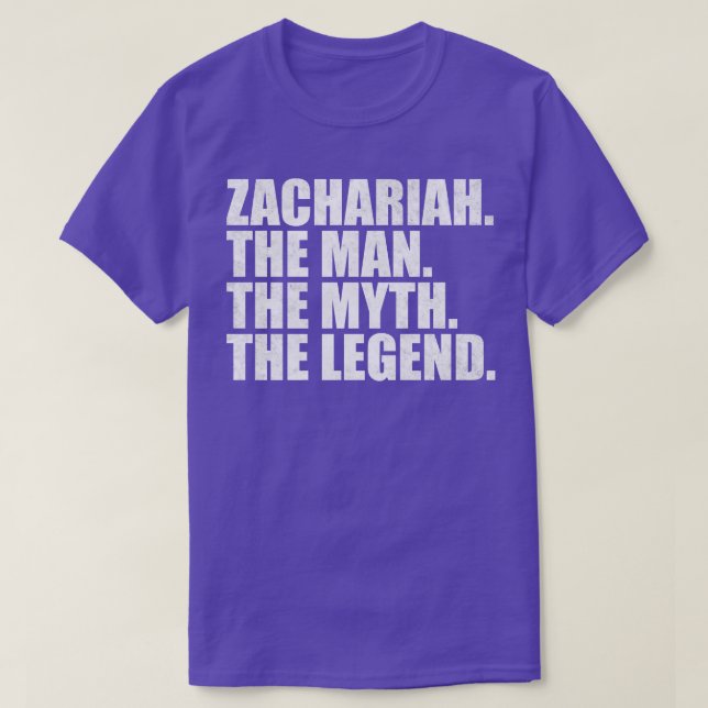 ZachariahZachariah Name Zachariah given name T-Shirt (Design Front)