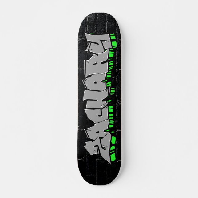 Zachary Graffiti Custom Personalised Skateboard (Front)