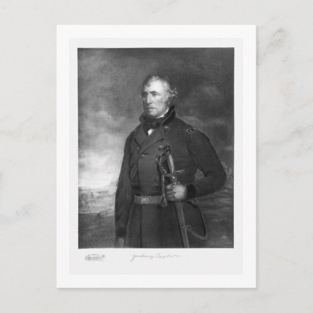 Zachary Taylor, 12th President of the United State Postcard (Front)