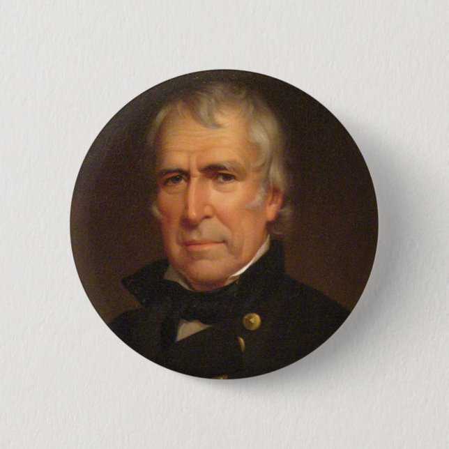 Zachary Taylor 6 Cm Round Badge (Front)