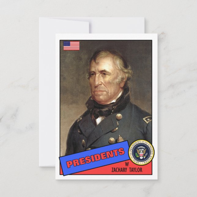 Zachary Taylor Baseball Card (Front)