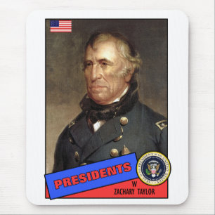 Zachary Taylor Baseball Card Mouse Mat