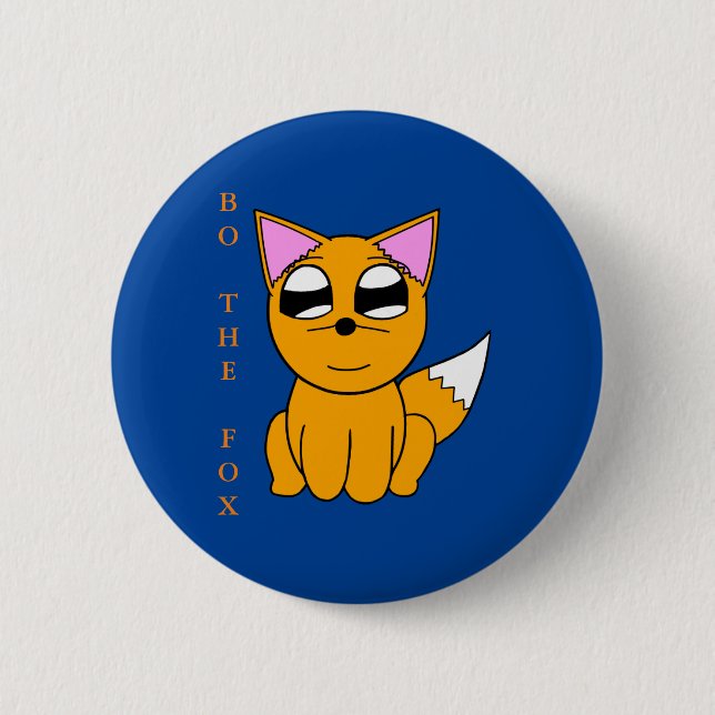 Zack Dragonblade Button - Bo the Fox (Front)