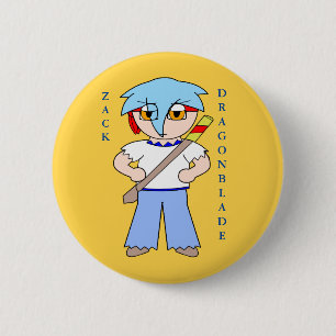Zack Dragonblade Button - Zack Dragonblade