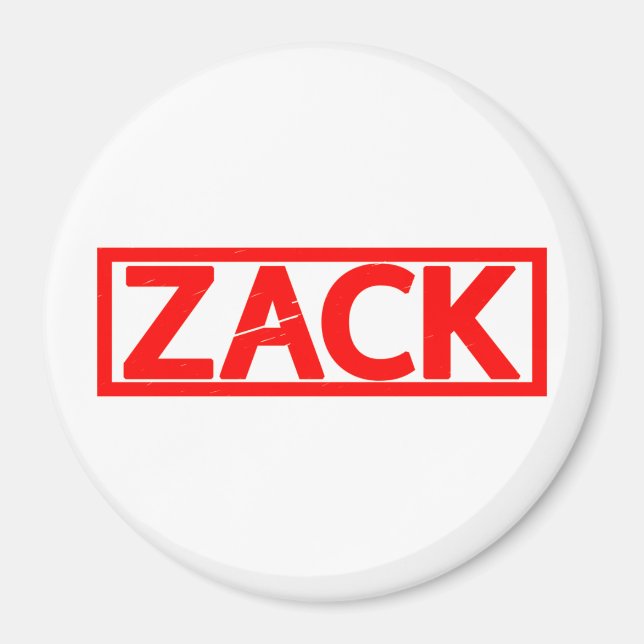 Zack Stamp Magnet (Front)