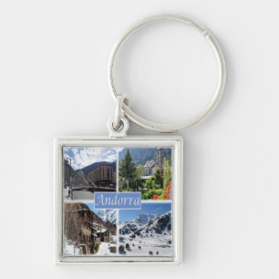 zAD003 ANDORRA, La Vella, mosaic, Key Ring