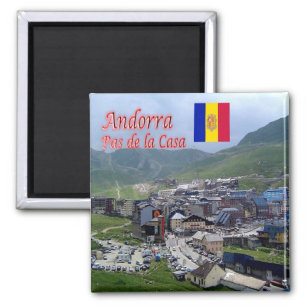 zAD005, PAS DE LA CASA, Andorra, Fridge Magnet
